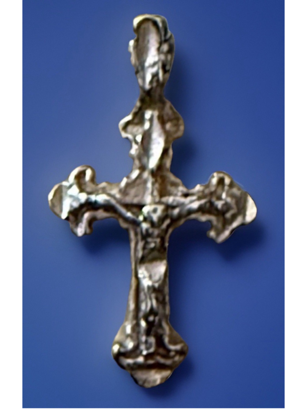 Vintage 925 Sterling Silver Thailand Cross Pendant Charm Marked SU 1" 1.3g